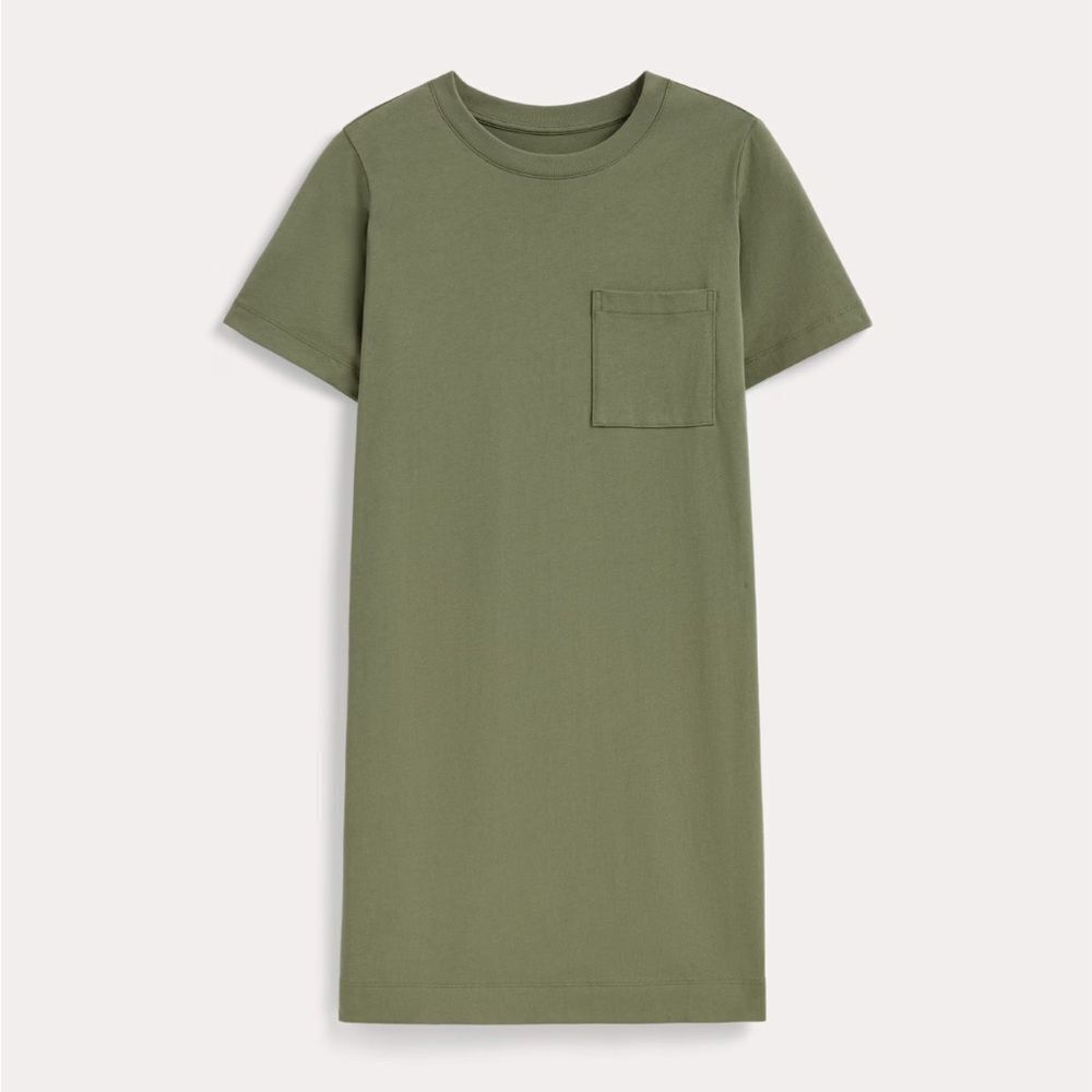 Everlane Olive Green Shirt Dress size L - Picture 7 of 7